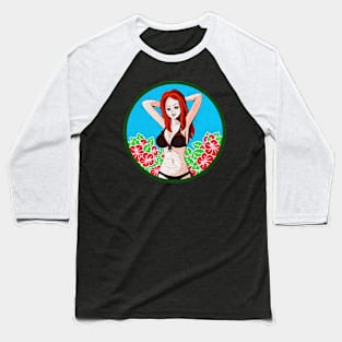 anime Beach Mode Baseball T-Shirt